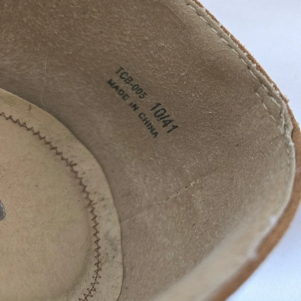 Chinese Laundry Nima Womens Camel Suede‎ Career Preppy Wedge Pumps 10M Neutral